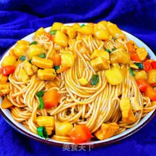Make Curry noodles step 7