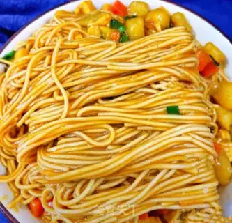 Make Curry noodles step 8