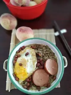 Make Egg and ham line step 11