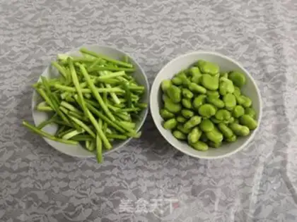 Make Garlic seed beans step 2