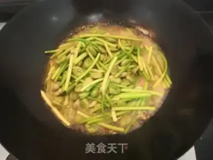 Make Garlic seed beans step 10