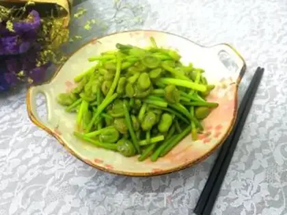 Make Garlic seed beans step 11