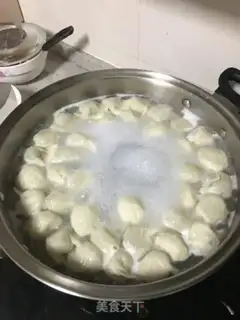 Make Three fresh dumplings step 11