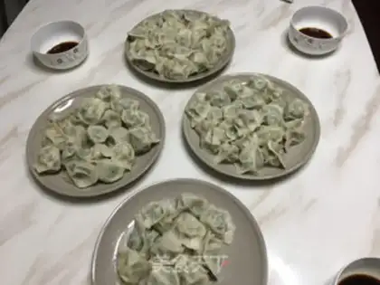 Make Three fresh dumplings step 12