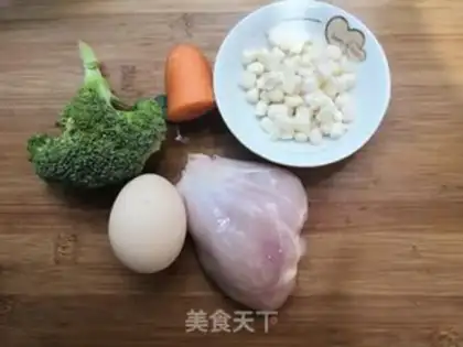 Make The broccoli chicken cake step 0