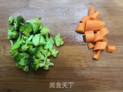 Make The broccoli chicken cake step 5