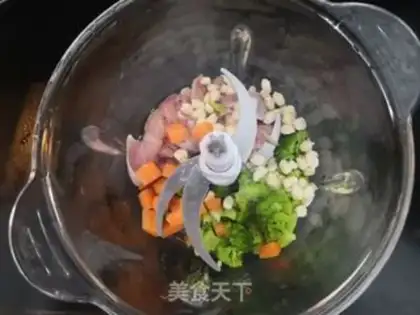Make The broccoli chicken cake step 8