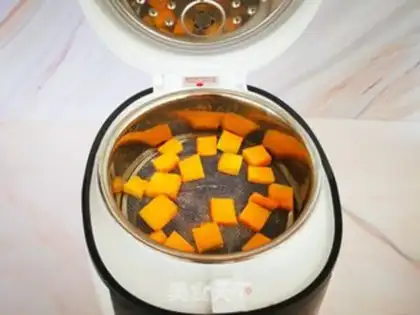 Make Pumpkin rice step 3