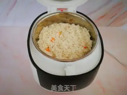 Make Pumpkin rice step 4
