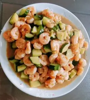 Make cucumber shrimp step 4