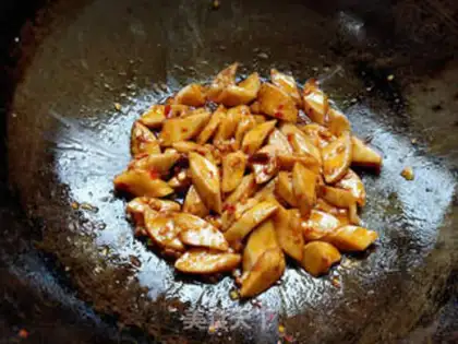 Make Sour apricot mushroom step 7