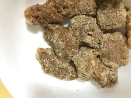 Make Almond rice powdered meat step 5