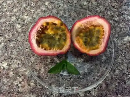 Make A bee of vanilla fruit step 2