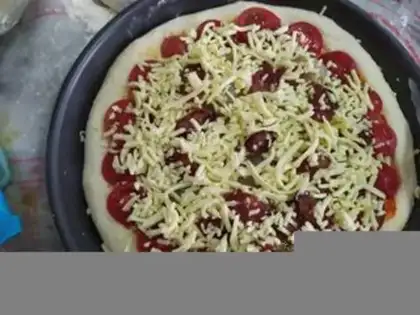 Make Shrimp pizza step 9
