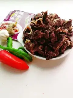 Make Spicy pig lung step 1