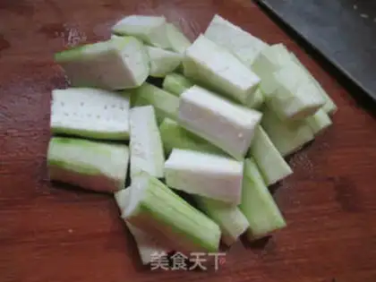 Make Duck blood boils silkmelon step 2