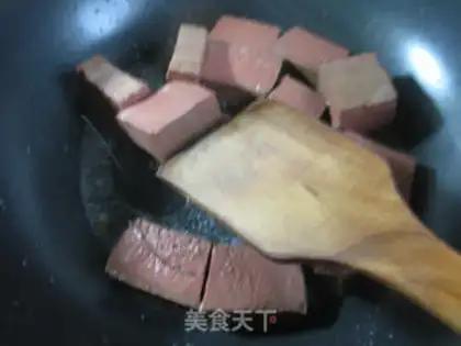 Make Duck blood boils silkmelon step 4