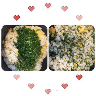 Make Scorch egg fried rice step 2
