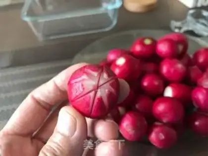 Make Lemon cherry radish step 1