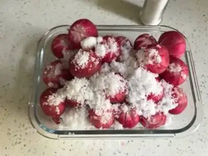Make Lemon cherry radish step 3