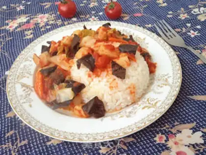 Make Cheese-covered rice step 8