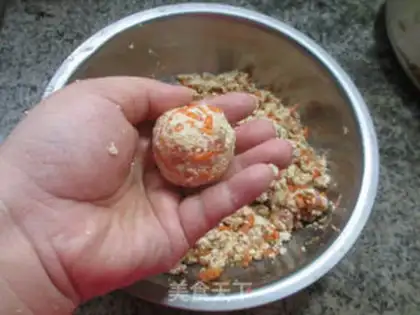 Make Carrot, tofuballs step 9