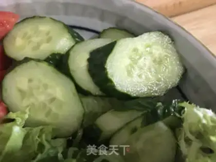 Make Shrimp vegetable salad step 1