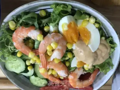 Make Shrimp vegetable salad step 2