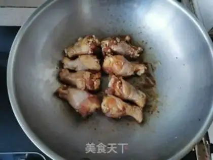 Make Burn the chicken wings step 8