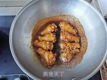 Make Burn the chicken wings step 9