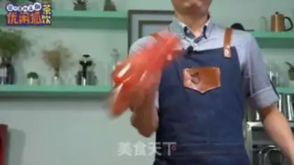 Make Net red milk tea watermelon poboce approach step 6