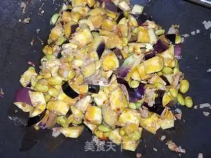 Make Spam eggplant step 4