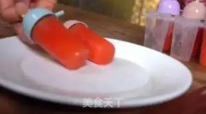 Make Watermelon popsicle step 5