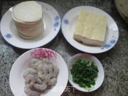 Make Shrimp tofu dumplings step 0