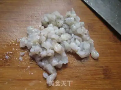Make Shrimp tofu dumplings step 1