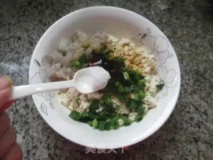 Make Shrimp tofu dumplings step 7