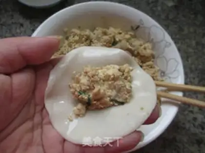 Make Shrimp tofu dumplings step 9