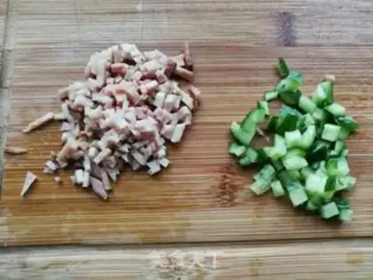 Make Cucumber bacon mashed potatoes step 4