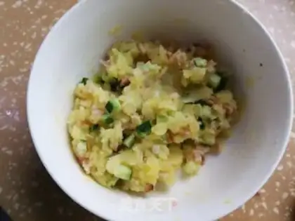 Make Cucumber bacon mashed potatoes step 5