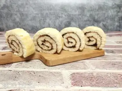 Make Blueberry cake roll step 11
