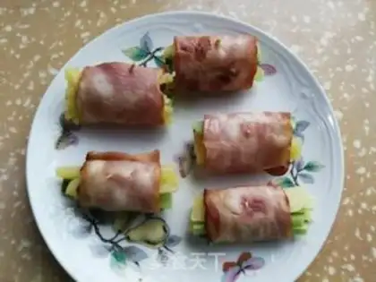 Make Bacon potato rolls step 5