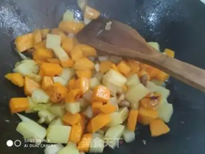 Make Pumpkin potatoes step 6