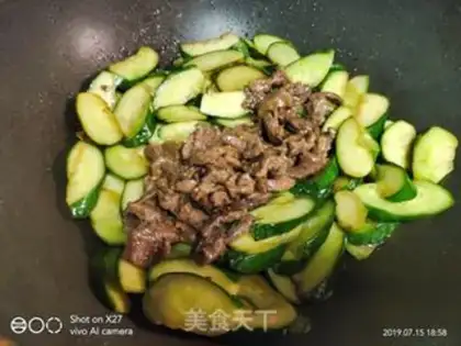 Make Beef cucumber step 5