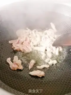 Make Crab mushrooms and fried meat step 5