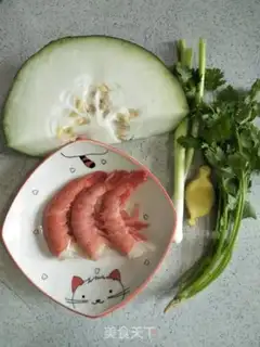 Make Steam shrimp and melon step 0
