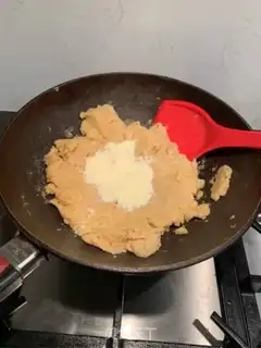 Make Green bean cake step 1