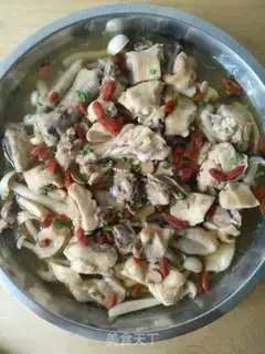 Make Seafood mushroom steam chicken step 7