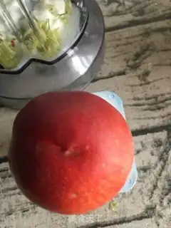 Make Rock and roll, peach shake step 4