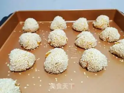 Make Baked sesame potato balls step 8