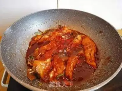 Make Red-burned fish and rice step 6